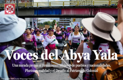 Una mirada propia al Feminismo: Mujeres de pueblos y nacionalidades, Plurinacionalidad y el Desafío al Patriarcado Colonial